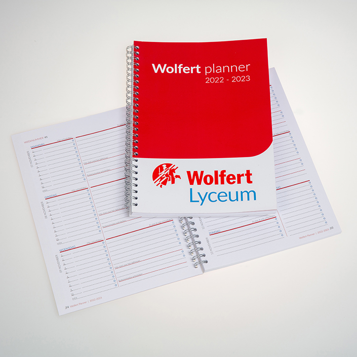 Annual planner printed in full colour